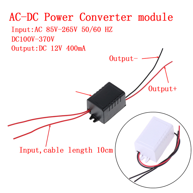 AC-DC Converter Power Supply Module Adapter 110V 220V 230V To 12V 400ma Tool Parts