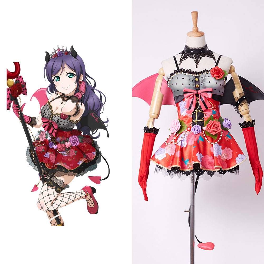 Love Live Cosplay Costume New SR Nozomi Tojo Little Devil Transformed Uniform Halloween Cosplay Costume Full Sets