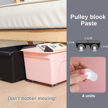 4Pcs/Set Adhesive Swivel Casters Universal Furniture Wheel Castor Roller For Storage Box Platform Trolley Chair Paste Pully