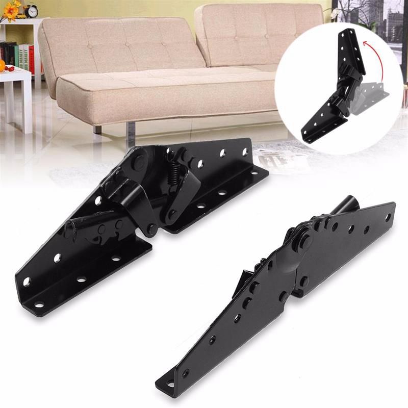 metal Steel Black Sofa Bed Bedding Furniture Adjustable 3-Position Angle Mechanism Hinge Hardware