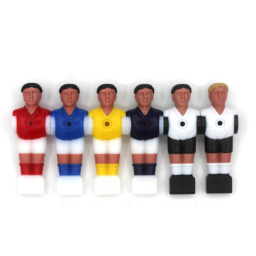 5 Colors Top Quality 11PCS kickers Soccer Table Player Foosball Soccer Vivid Character Design For Mini-foosball-table