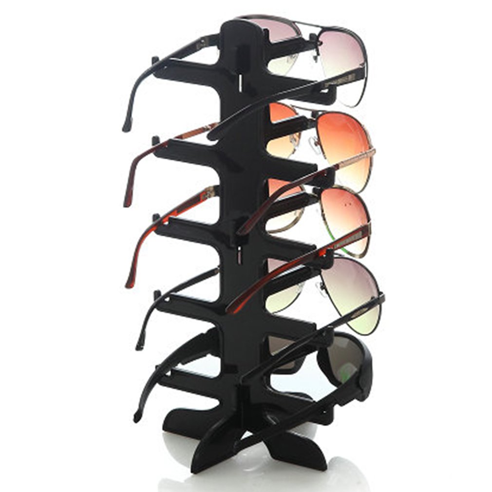 New 5 Layers Plastic Frame Sunglasses Display Stand Glasses Eyeglasses Colorful Eyewear Counter Show Stands Holder Rack
