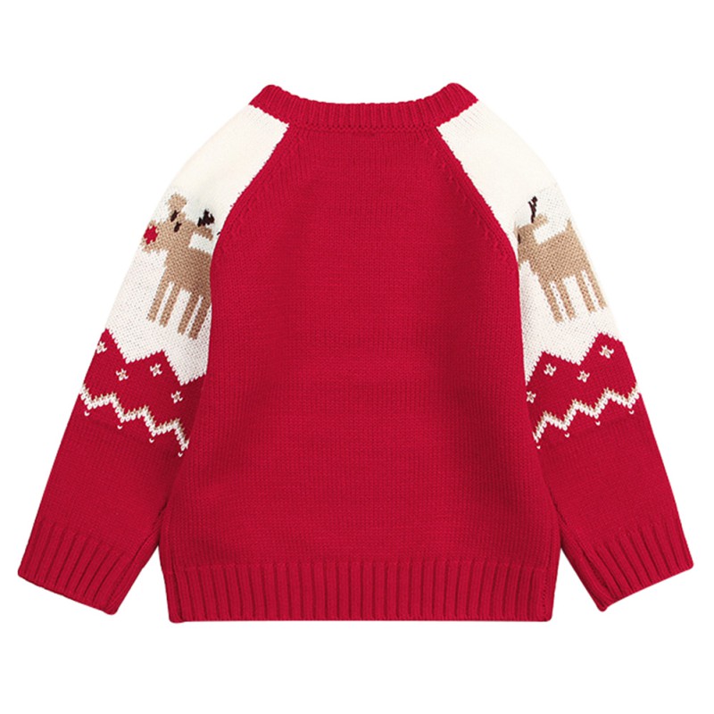 Newborn Christmas 0-24-M Sweater Knitted Baby Clothes Baby Boys Sweaters Deer Girls Cardigan Boy Sweater Kids Knitwear