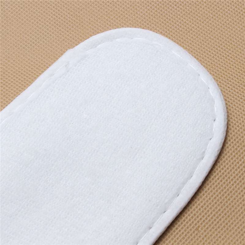 20 Pairs / 100 Pairs White Disposable Slippers Towelling Hotel SPA Home Floor Slippers For Unisex Guest Breathable Indoor Shoes