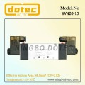 4V420-15 Airtac Type Pneumatic Double Solenoid Valve 24VDC