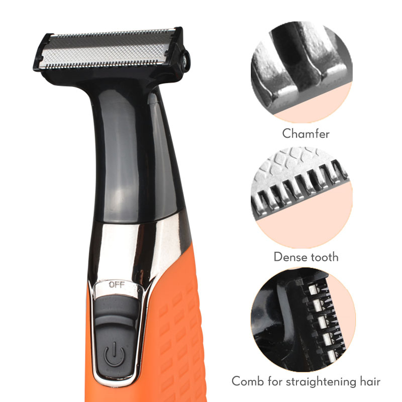 Stainless Steel Single Blade for Kemei Electric Shaver Double-side Sharp Cutter Head for Beard/Leg/Eyebrow/Chest/Underarm Hair