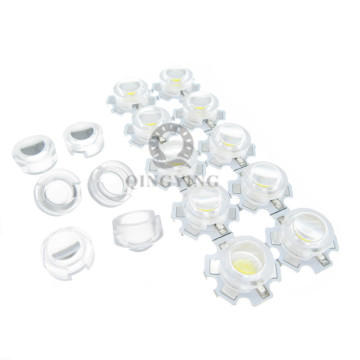 200pcs/lot 13mm mini LED Lens 15 30 45 60 90 100Degree Needn't Holder 1W 3W synthetical IR LED Power lenses Reflector Collimator