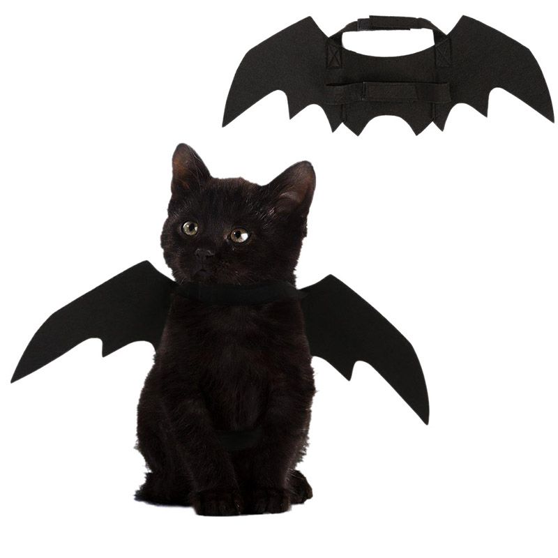 Funny Cats Cosplay Costume Halloween Pet Bat Wings Cat Bat Costume Fit Party Dogs Cats Playing Pet Accessories