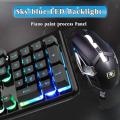 Wireless Gaming Mechanical Feel Keyboard Mouse Set Rechargeable LED Backlight 2.4GHz 104 Keys Keyboard Mouse Combo for PC