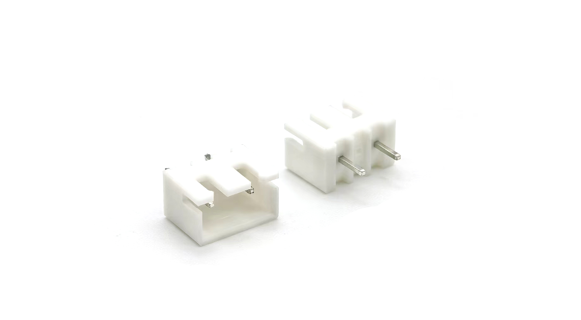 Wafer XH2.5 Connector Straight DIP NL66 White Missing Middle Pin Without Kinked Pin 3P