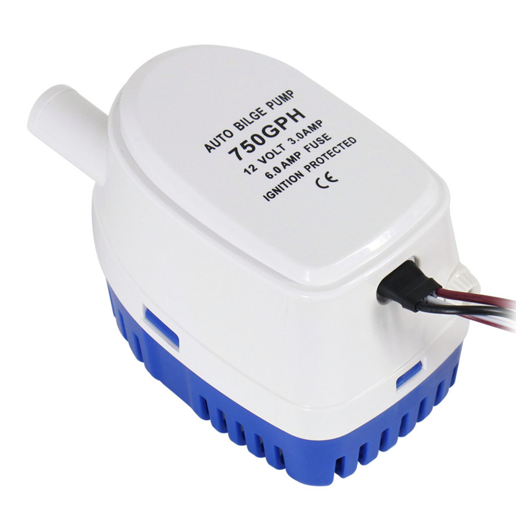 12V 750GPH Boat Submersible Marine Automatic Submersible Bilge Water Pump