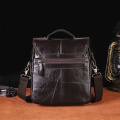 Quality Original Leather Male Casual Shoulder Messenger bag Cowhide Fashion Cross-body Bag 8" Pad Tote Mochila Satchel bag 039