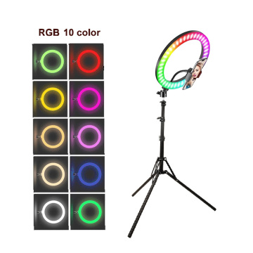 26cm/10inch LED Selfie Ring Light Dimmable Round Ring Lamp with Tripod Video Camera ringlight For Phone Studio Live YouTube