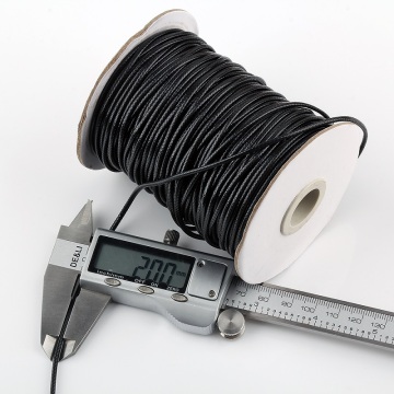 2mm Black White Waxed Cord Waxed Thread Cord String Strap Necklace Rope For Jewelry Making
