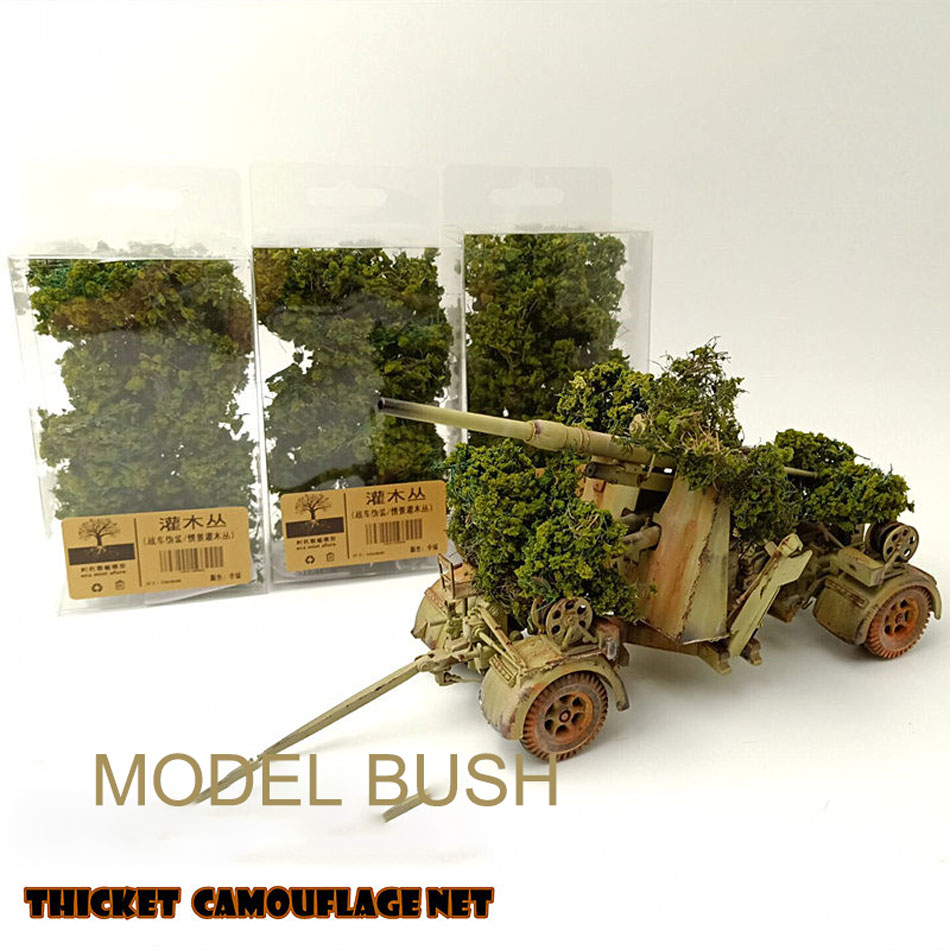 Simulation Small Tree Chariot Camouflage Net Train Sand Platform Miniature Scenario Model Vegetation Material Plastic