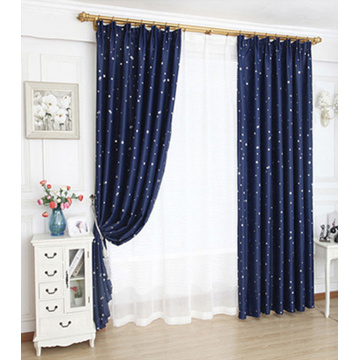 Lovely Blue Korean Style Blackout Curtain Princess Star Baby Room Pink Sets Window Curtain For Living Kids Bedroom