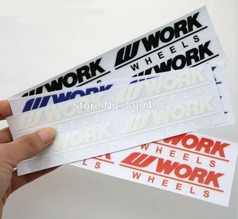 4 x New Car Styling Car Wheel Rim Decorative Vinyl Stickers Decorative Decals Car Accessories Decals for Work Wheel