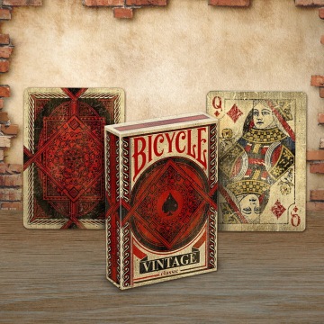 Bicycle Vintage Classic Playing Cards Deck Poker Size Original Aged Look Magic Card Games Magican Collection