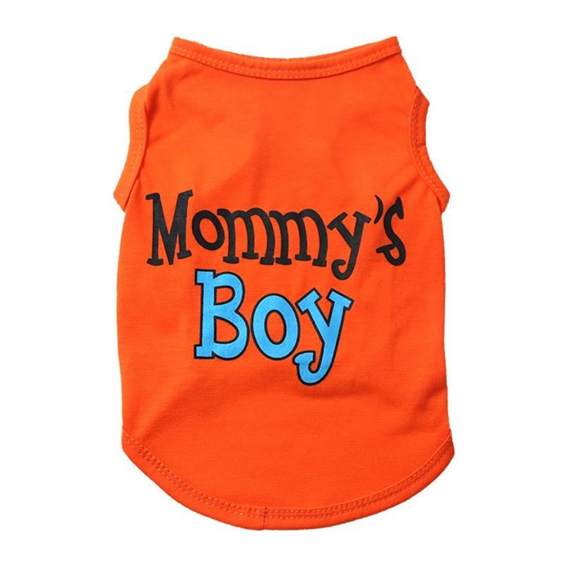 Mom's Son Hot Style Puppy Personality Dog Elastic Vest Puppy T-Shirt Coat Accessories Apparel Costumes Pet Clothes For Dogs Cats