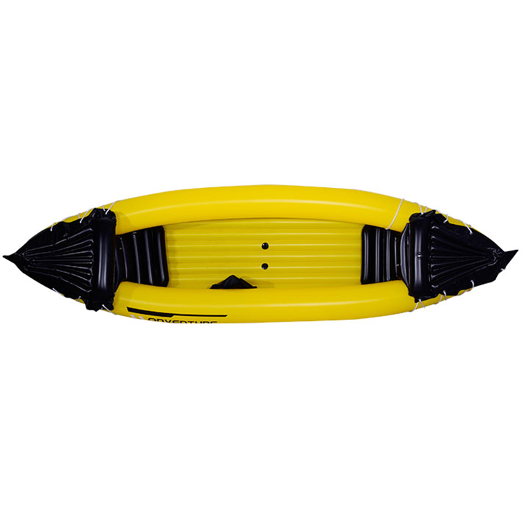 Custom Yellow Pvc Inflatable Kayak 3 Person Raft 6