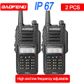 2pcs Baofeng BF-UV 9R plus waterproof Walkie Talkie VHF UHF Dual Band Handheld Two Way Radio Portable Radio walkie-talkie 27 MHz