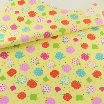 Cotton Fabric Bedding Decoration Yellow Apple Teramila Fabrics Tissue Home Textile Patchwork Quilting Sewing Cloth Crafts