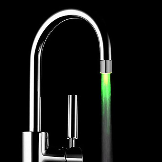 Light-up LED Water Faucet Changing Glow Kitchen Shower Tap Water Saving Novelty Luminous Faucet Nozzle Head Bathroom Light