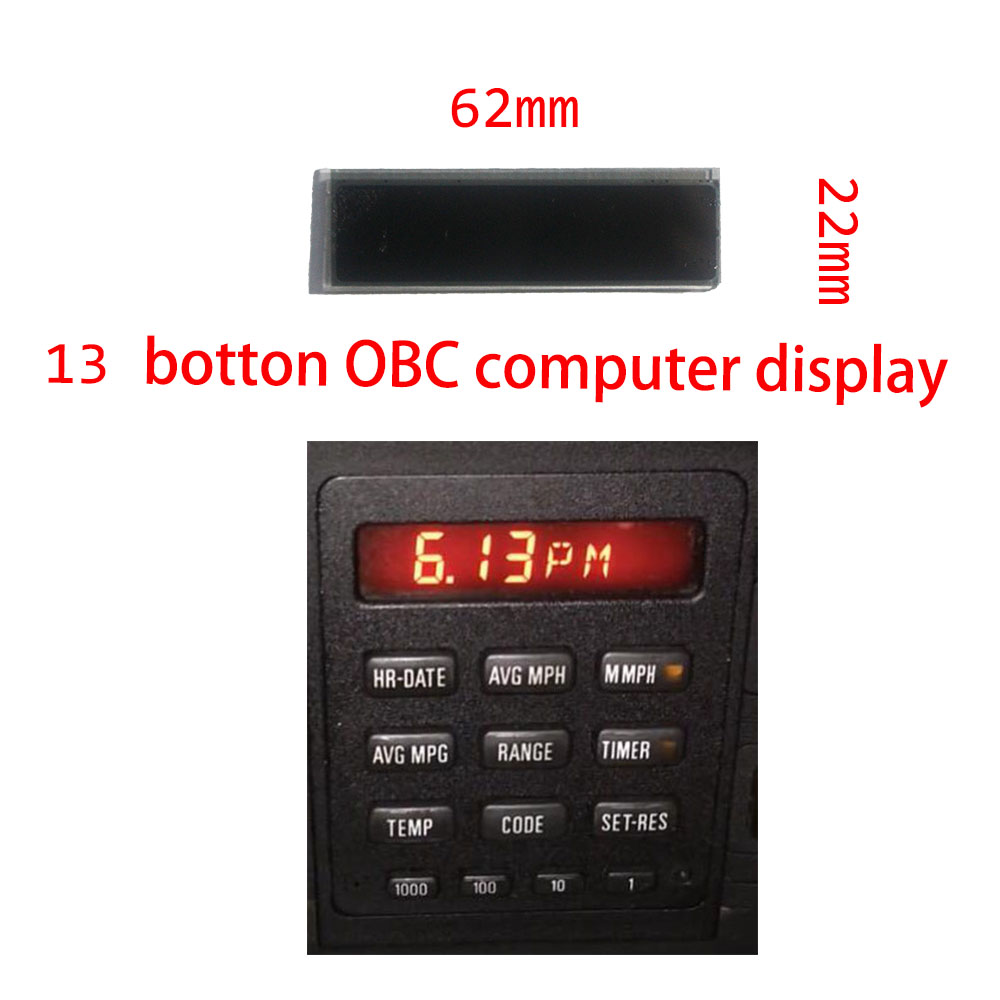 Car LCD Repair Display for BMW E28 E30 13 Button OBC Bordcomputer BC1 OBC2 computer screen 325i 325e 325is 325ic 528e 535i