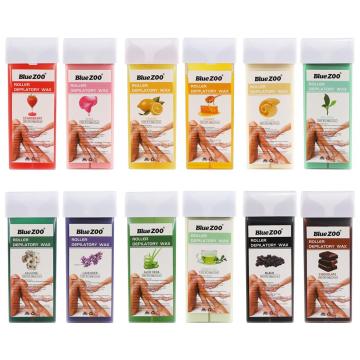 Hair Removal Wax Cream 100g Depilatory Wax Cartridge 12 Flavor Roll-On Hot Hair Removal For Women And Men Skin care