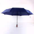 125 cm Big Business Umbrella Men Automatic Umbrella Rain Women Double Layer 8 Ribs Windproof Wooden Handle Large Golf Umbrellas