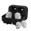 Silicone Skull Ice Tray Four Even Silicone Ice Tools Homemade Icing Cube Mold Creative Ice Making Box Small Household Freezer