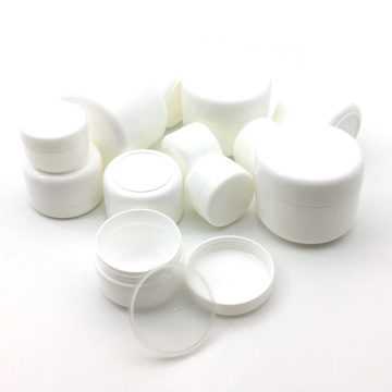 10Pcs Plastic Empty Makeup Jar Pot 10g/20g/30g/50g Refillable Sample bottles Travel Face Cream Lotion Cosmetic Container White
