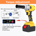 288VF 110-240V Cordless Electric Impact Wrench Electric Wrench Brush with 2pcs Li-ion Battery Power Tools