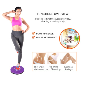 Aerobic Exercise Wobble Rotating Sports Magnetic Massage Plate Waist Twisting Disc Balance Board Fitness Equipment For Home Body