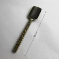 Copper Zinc Loose Leaf Tea Scoop Retro Style Tea Shovel Coffee Bean Scooper Measuring Spoon Tea Accessory