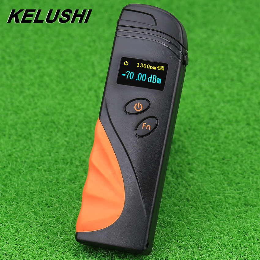 FTTH Mini Rechargeable Fiber Cable Tester Optical Power Meter -50 to 20dBm/-70 to 3dBm Clamshell Tool High Precision