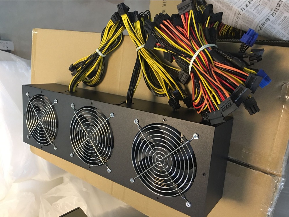 Lapsaipc 2600W Switching Power Supply New and original Mining machine Miner 94% High Efficiency supports 8-12 GPU 180V to 240V