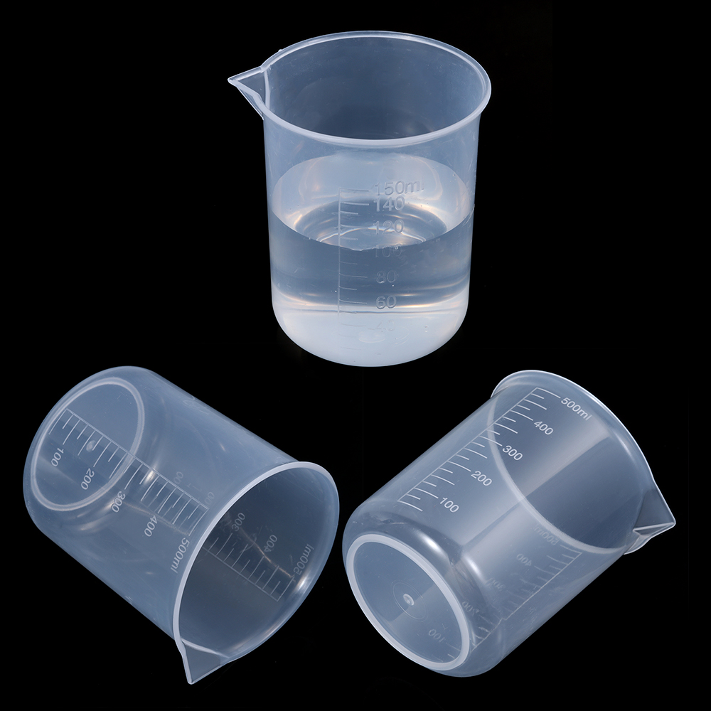50/150/250/500ml Plastic Measuring Cup For Laboratory Beaker Graduated Mug Kitchen Baking Supplies Measurement Tool