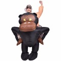 Chimpanzee Inflatable Cosplay Costumes Ride on Jocko Animal Novelty Toys Christmas Carnival Party Fancy Dress UP Adult Unisex