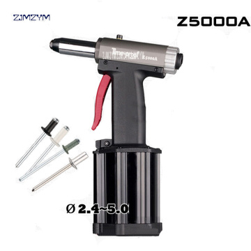 Z5000A Commercial Pneumatic Rivet Gun Hydraulic Riveting Tool Air Riveter Power Tool For 0.5-0.7Mpa Gas pressureblind rivets