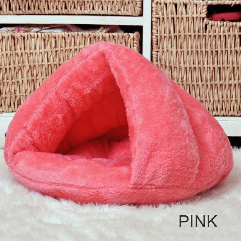 Pet Cat Dog Triangle Bed House Kennel Winter Warm Soft Solid Plush Mat Bedding Cave Basket Washable Nest 2020 New