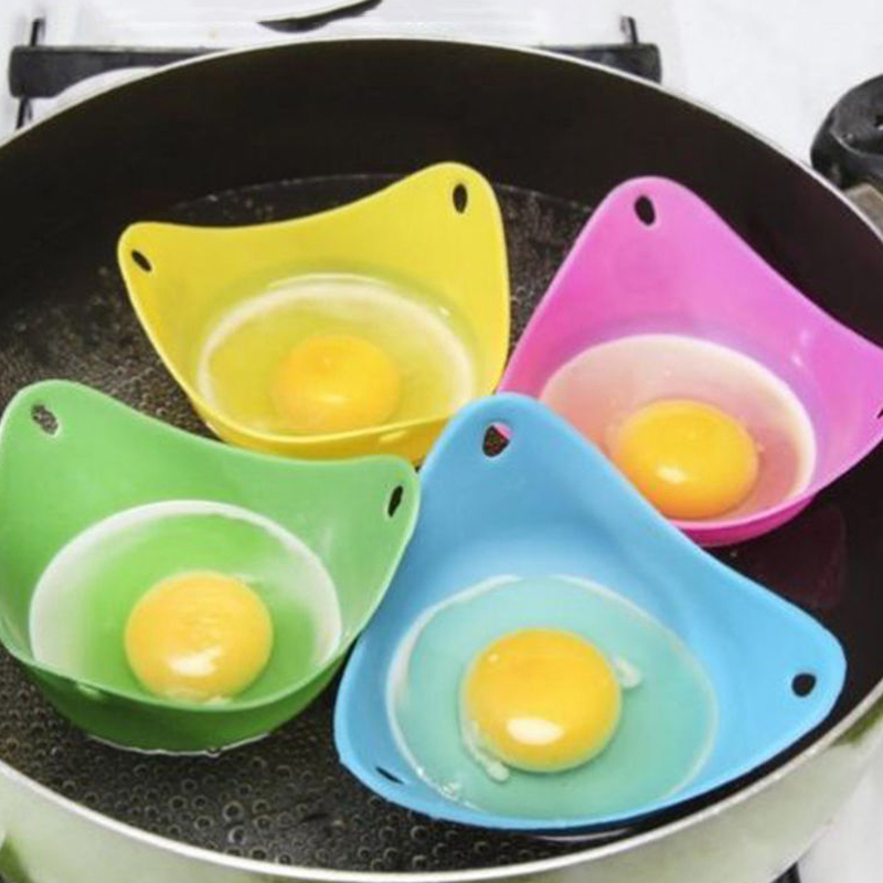 5pcs/set Egg Boiler Silicone Egg Poacher Cook Poach Pods Boiler Cooker Cup Baking Cup Cookware Cooker Egg Boiler Cup Egg Tools