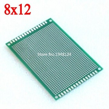 10pcs/lot 8X12 cm double-Side Copper prototype pcb 8*12 cm Universal Board Free Shipping Wholesale