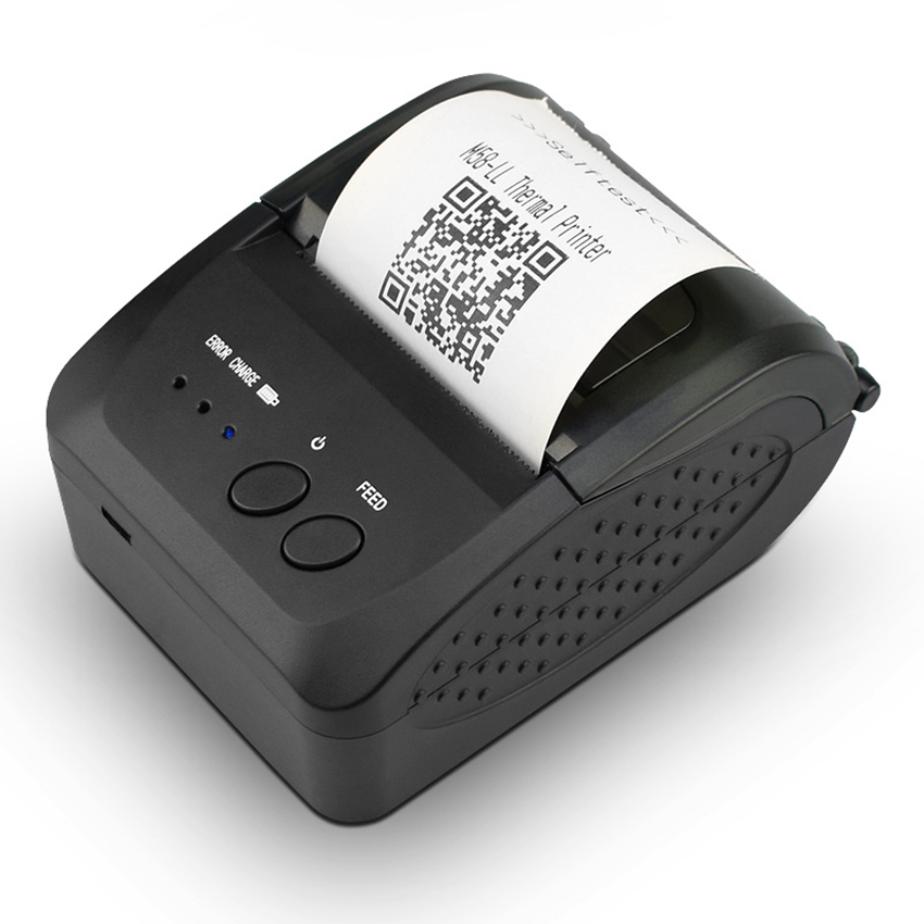 58mm Thermal Label Printer Portable High Speed Bluetooth Thermal Shipping Label Printer Marker Support Android IOS Windows