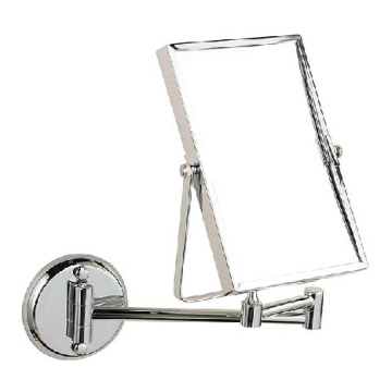 Bath Mirrors 3 x Magnifying Mirror Makeup Cosmetic Mirrors Wall Mounted Double Side Brass Silver Square Mirror Of Bathroom 1758