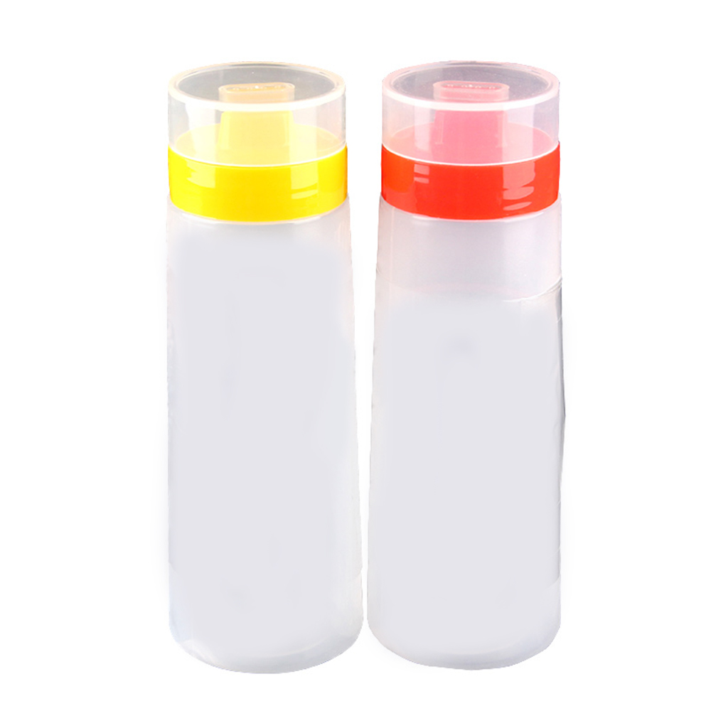 2019 Useful 300ml 4 Holes Squeeze Type Sauce Bottle Safe Resin For Ketchup Jam Mayonnaise Olive Oil Wholesale Drop Shipping