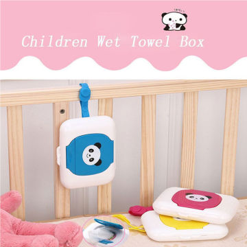 New Cute Outdoor Travel Baby Newborn Kids Wipe Case Box Wet Wipes Dispenser Box Bag Wet Paper Towel box