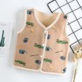 2020 new Toddler Vest Cotton Printed Kids Thick Waistcoats Infant Winter Thick Warm Outerwear Children Baby Boys Girls Clothing