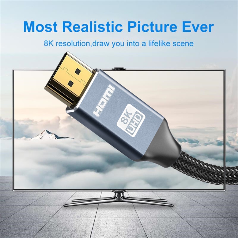 HDMI 2.1 Cable Audio Video Cable 8K/60Hz 4K/120Hz 48Gbps Digital Audio Cables for PS5 PS4 Sony HDMI Switch 8K Splitter HD TV