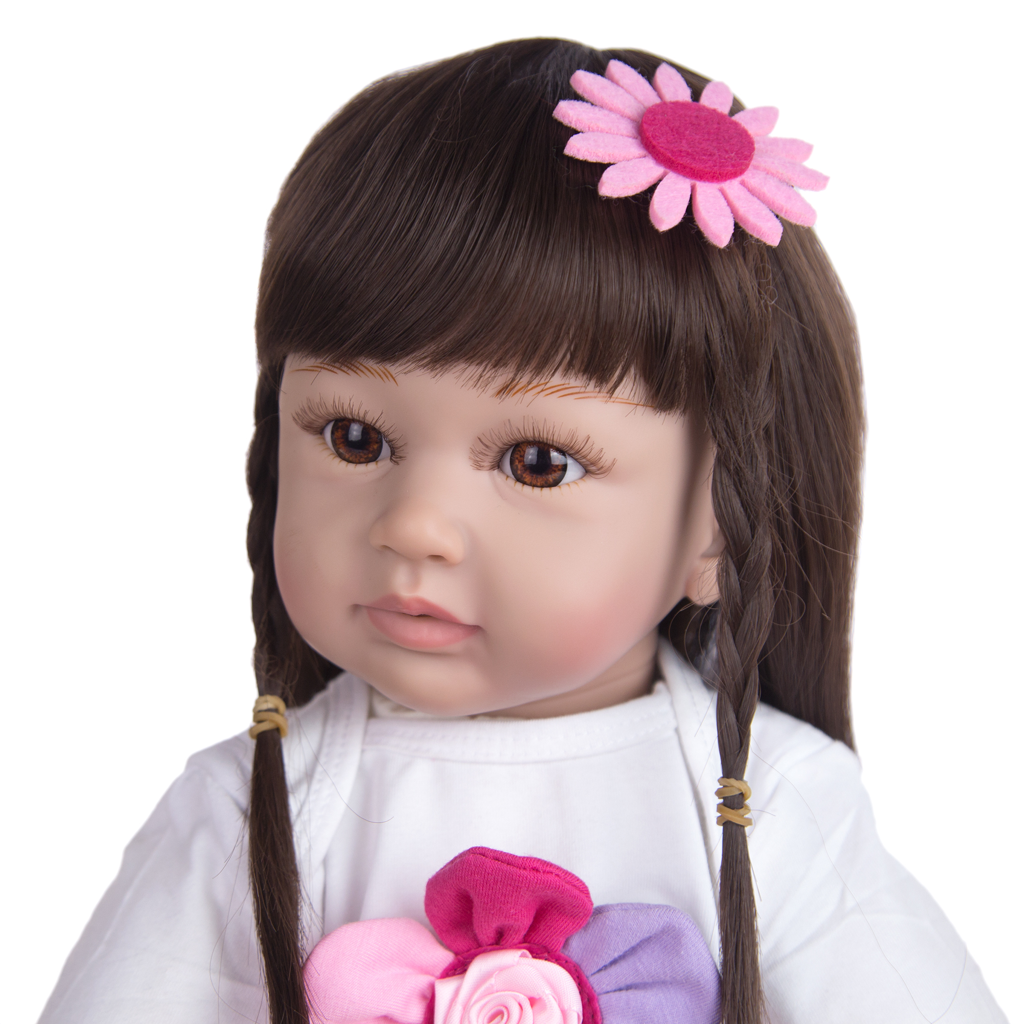 Fashion 60 cm Reborn Dolls Girl Soft Vinyl Realistic Princess Doll Baby Toy Boneca Menina Doll Christmas Gift Playmate Toys